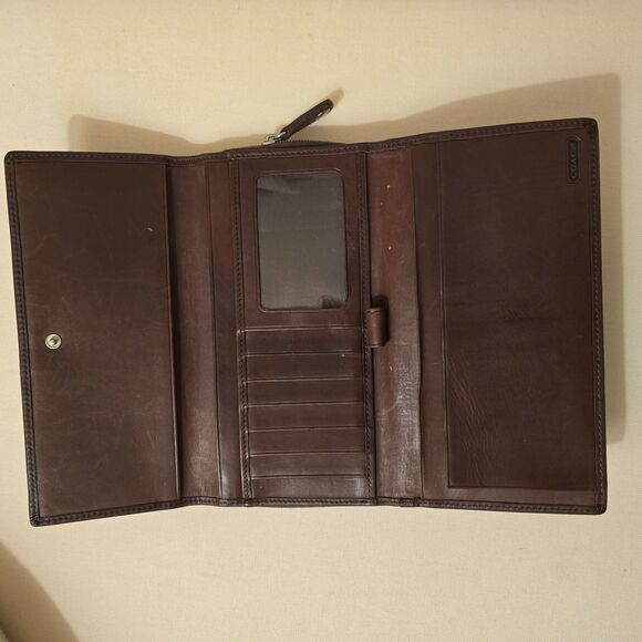 Vintage Coach Leather Wallet Mahogany Brown - Picture 5 of 5